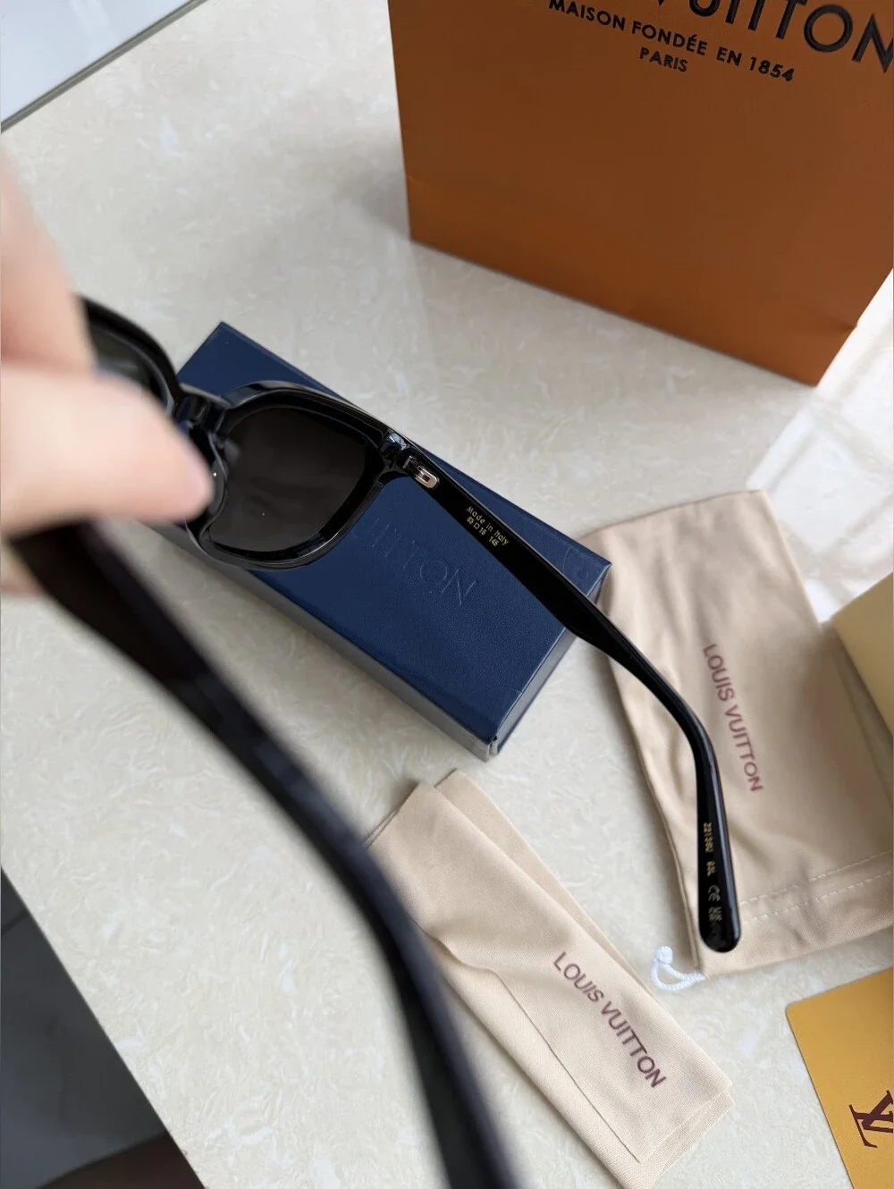 Louis Vuitton Black Women's Square Sunglasses